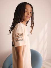 Black/Ecru Mclaren Single Short Pyjamas (3-16yrs) - Image 6 of 10