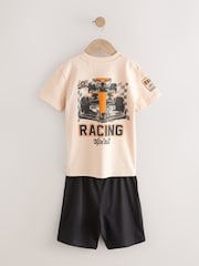 Black/Ecru Mclaren Single Short Pyjamas (3-16yrs) - Image 7 of 10