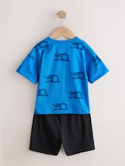 Blue/White Hot Wheels Short Pyjamas 2 Pack (12mths-10yrs) - Image 8 of 13