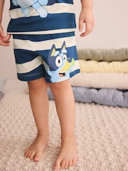 Blue/White Bluey Short Pyjamas 2 Pack (12mths-8yrs) - Image 6 of 11