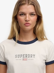 Superdry Athletic Essentials Graphic Ringer T-Shirt - صورة 3 من 4