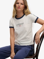 Superdry Athletic Essentials Graphic Ringer T-Shirt - صورة 4 من 4