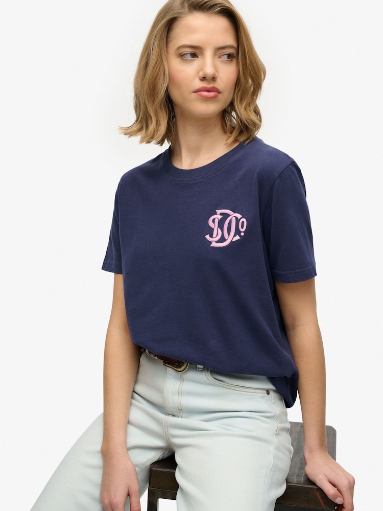 Superdry Navy T-Shirt - Image 2 of 6