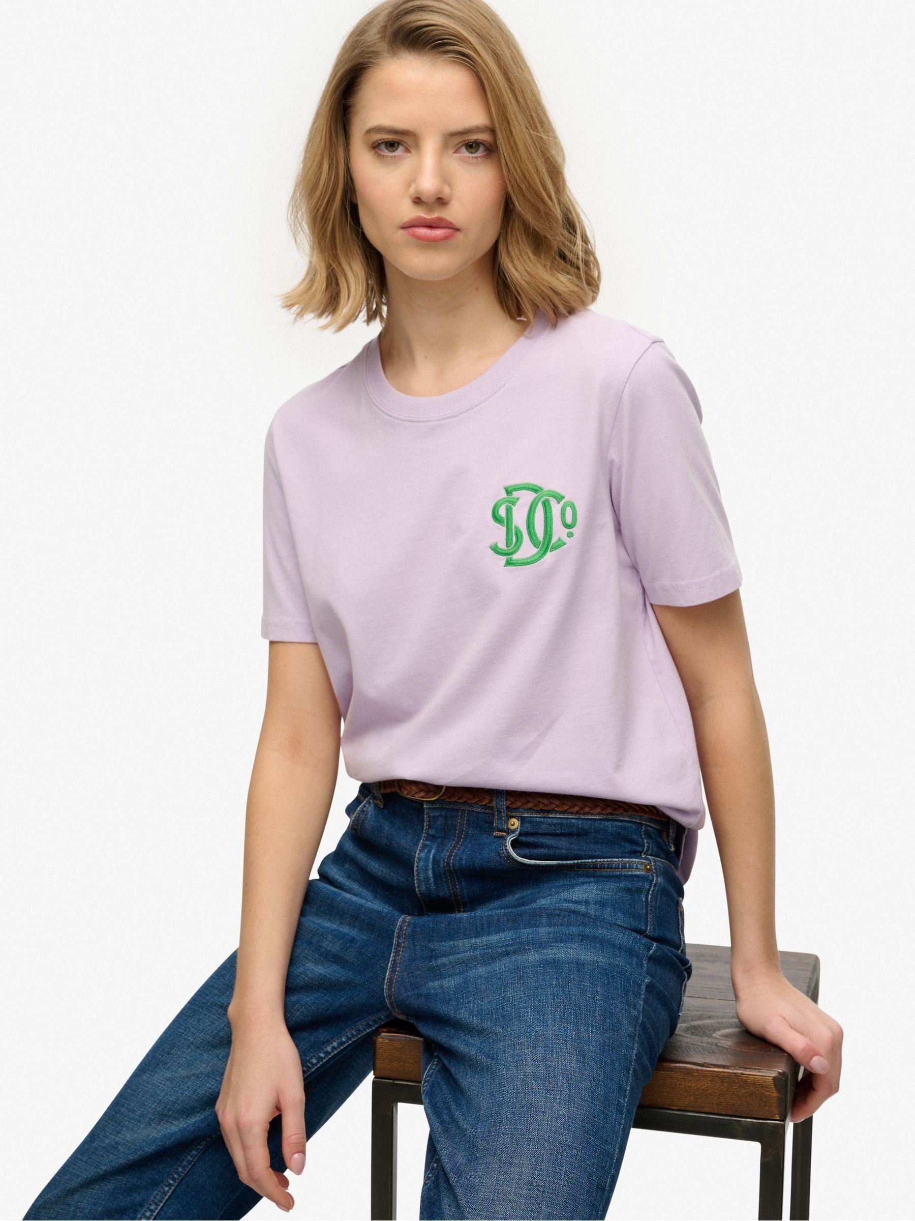 Superdry Women's Purple Sdco T-Shirt - Image 2