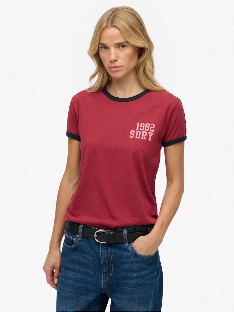 Superdry Red T-Shirt - Image 1 of 4