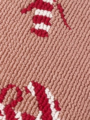 Furn Pink Red Candy Canes Tufted Cushion - Image 4 of 4