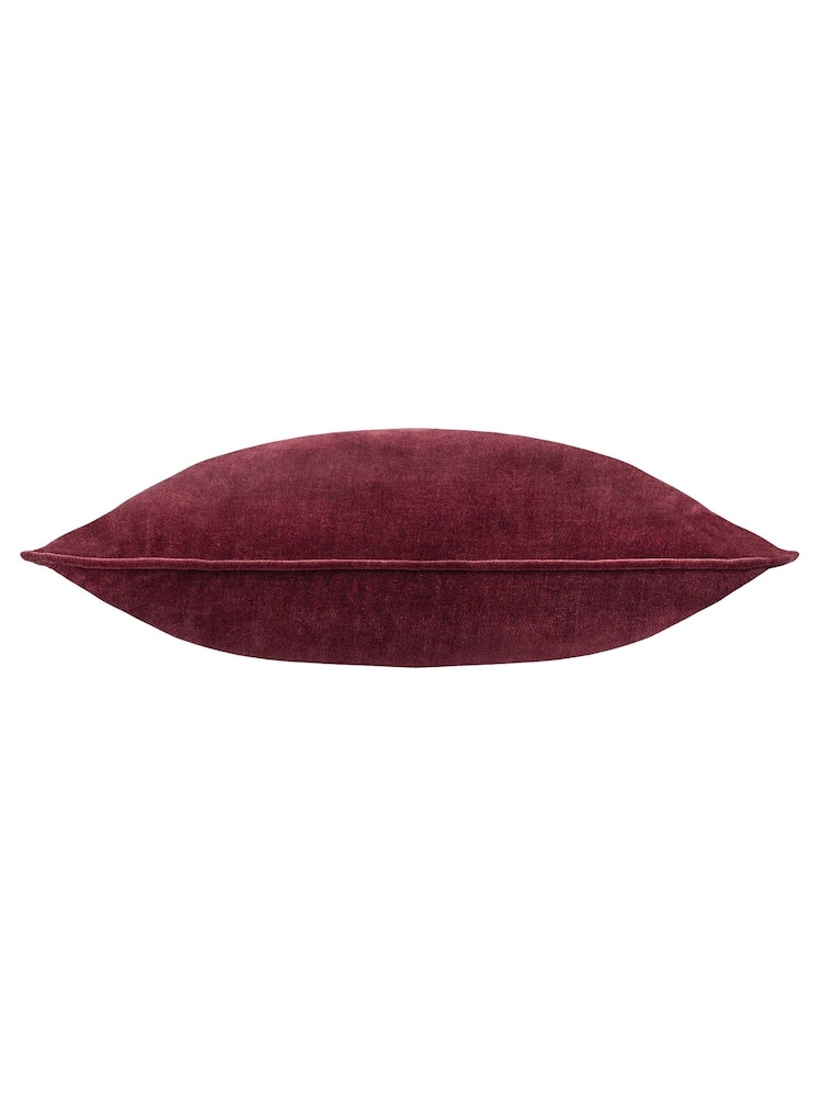 Yard Beetroot Heavy Chenille Piped Cushion - Image 2 of 4 Yard Beetroot Heavy Chenille Piped Cushion - Image 2 of 4