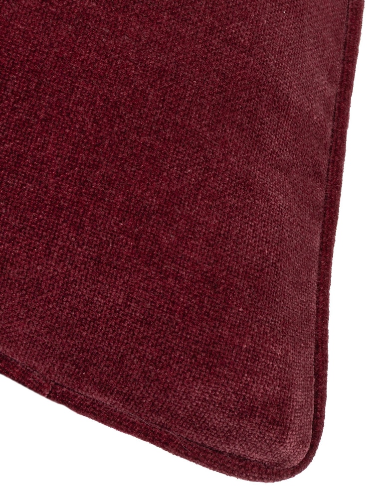 Yard Beetroot Heavy Chenille Piped Cushion - Image 4 of 4 Yard Beetroot Heavy Chenille Piped Cushion - Image 4 of 4