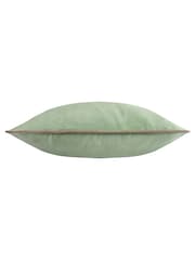 Furn Eucalyptus Natural Meridian Velvet Cushion - Image 2 of 3