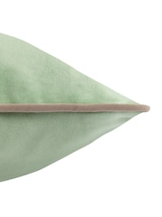 Furn Eucalyptus Natural Meridian Velvet Cushion - Image 3 of 3