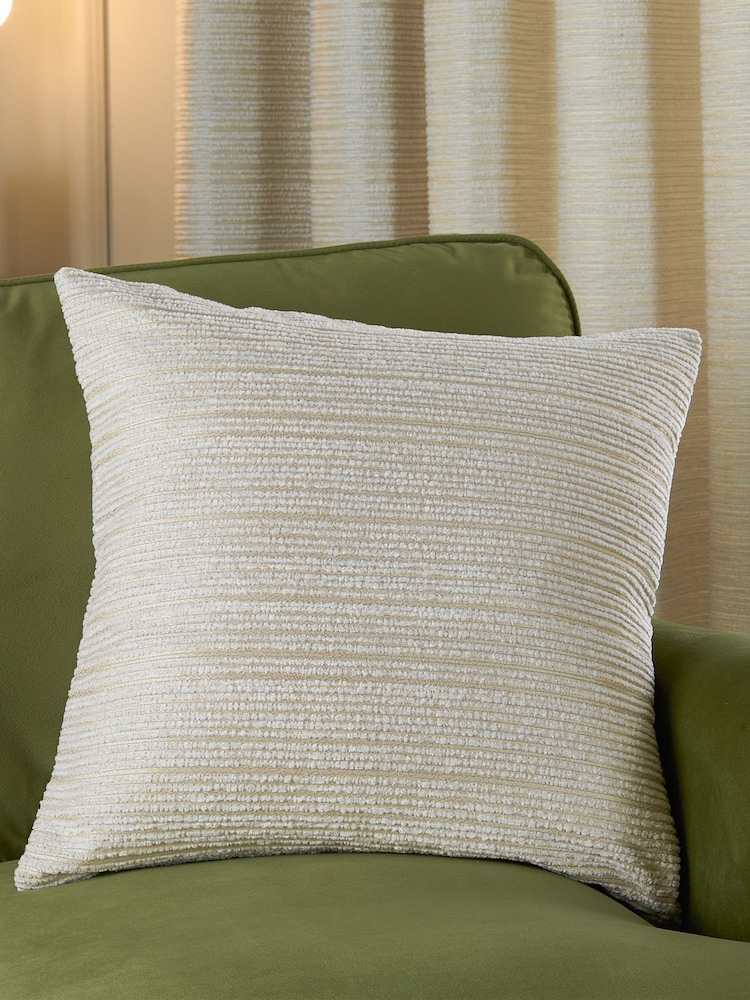 Paoletti Ivory Gold Jupiter Jaquard Cushion - Image 1 of 5 Paoletti Ivory Gold Jupiter Jaquard Cushion - Image 1 of 5