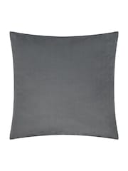 Paoletti Charcoal Savoy Stripe Velvet Cushion - Image 2 of 4