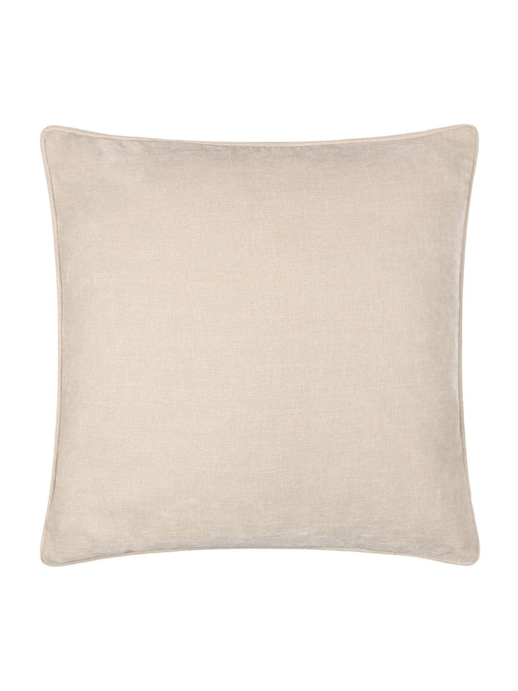 Yard Linen Heavy Chenille Piped Cushion - Image 2 of 4 Yard Linen Heavy Chenille Piped Cushion - Image 2 of 4