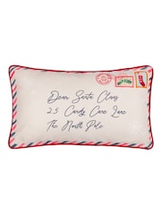 Furn Multicolour Dear Santa Printed Reversible Cushion - Image 1 of 4