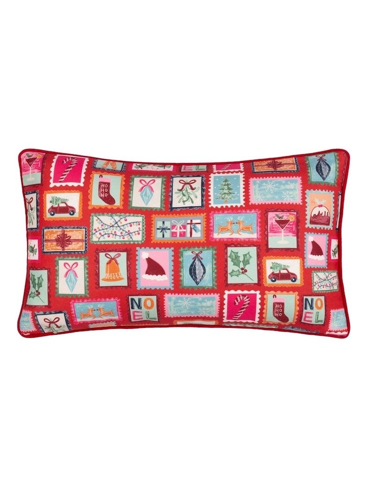 Furn Multicolour Dear Santa Printed Reversible Cushion - Image 2 of 4