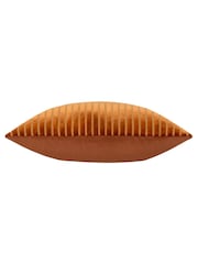 Paoletti Brick Savoy Stripe Velvet Cushion - Image 3 of 4