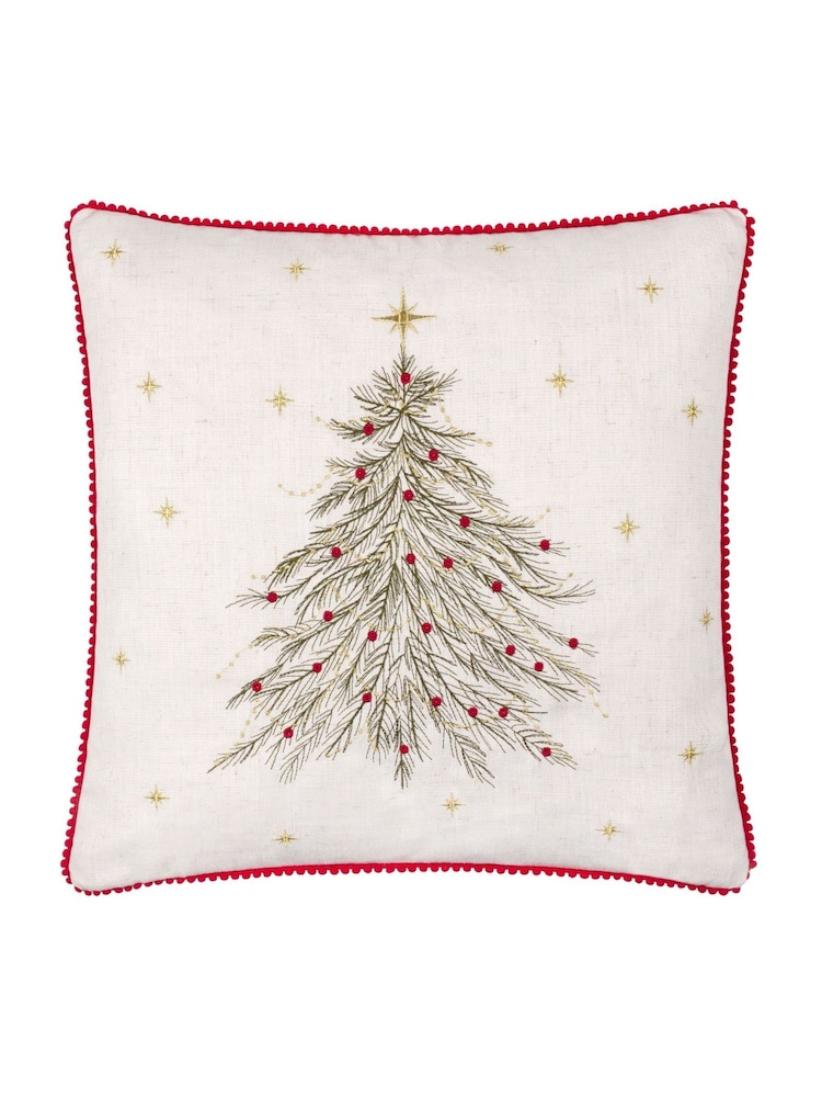 Wylder Natural Twinkling Tree Cushion - Image 1 of 5 Wylder Natural Twinkling Tree Cushion - Image 1 of 5