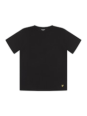 Lyle & Scott Black Boys Onyx T-Shirt & Cuffed Joggers Set - Image 2 of 6