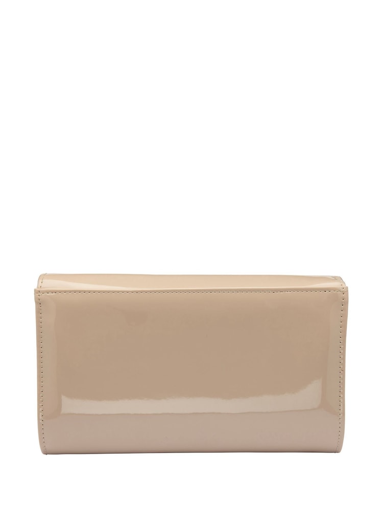 Ravel Nude Clutch Bag with Chain - Image 2 of 4 Ravel Nude Clutch Bag with Chain - Image 2 of 4