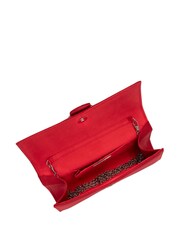 Ravel Red Clutch Bag with Chain - Image 4 of 4