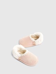 River Island Pink Fur Strap Whipstch Slippers - Image 2 of 5