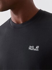 Jack Wolfskin Black Essential T-Shirt - Image 4 of 7