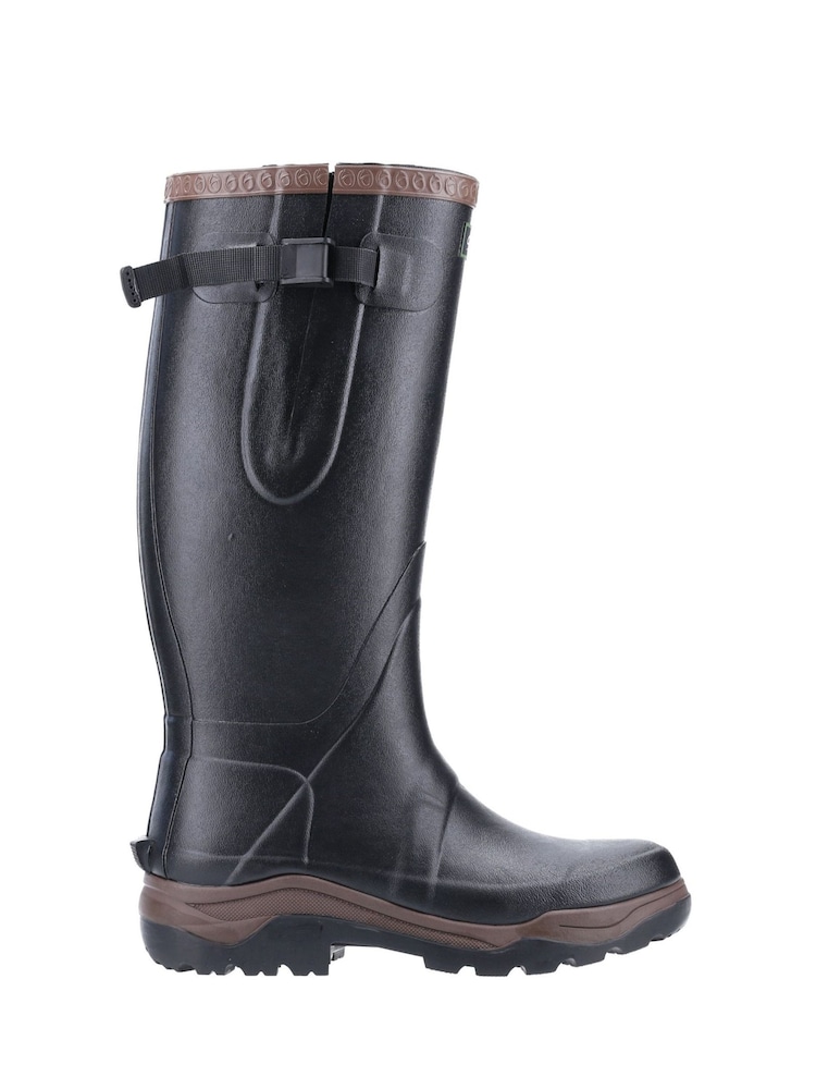 Cotswolds Compass Neoprene Rubber Black Wellingtons - Image 2 of 6