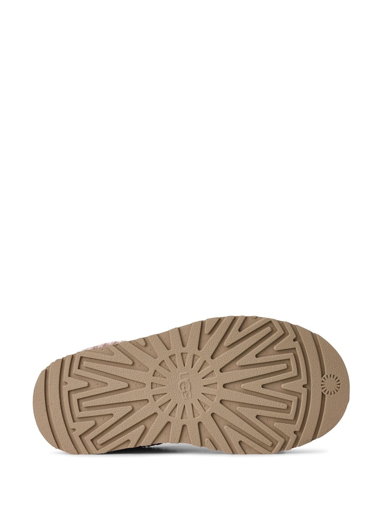 UGG Pink Kids Tazz Slippers - Image 6 of 6