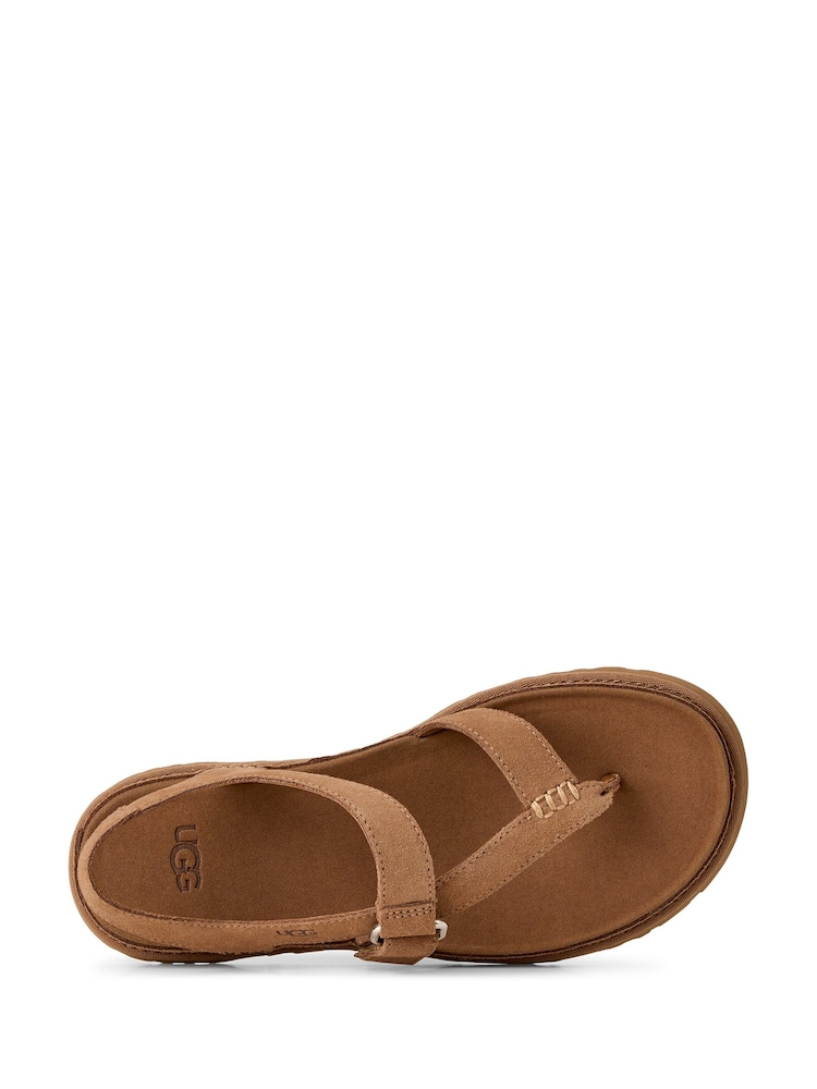UGG Brown Goldengaze Toe Post Sandals - Image 6 of 6 UGG Brown Goldengaze Toe Post Sandals - Image 6 of 6