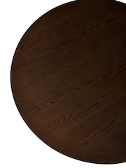 Julian Bowen Dark Oak Ollie Round Coffee Table - Image 4 of 6