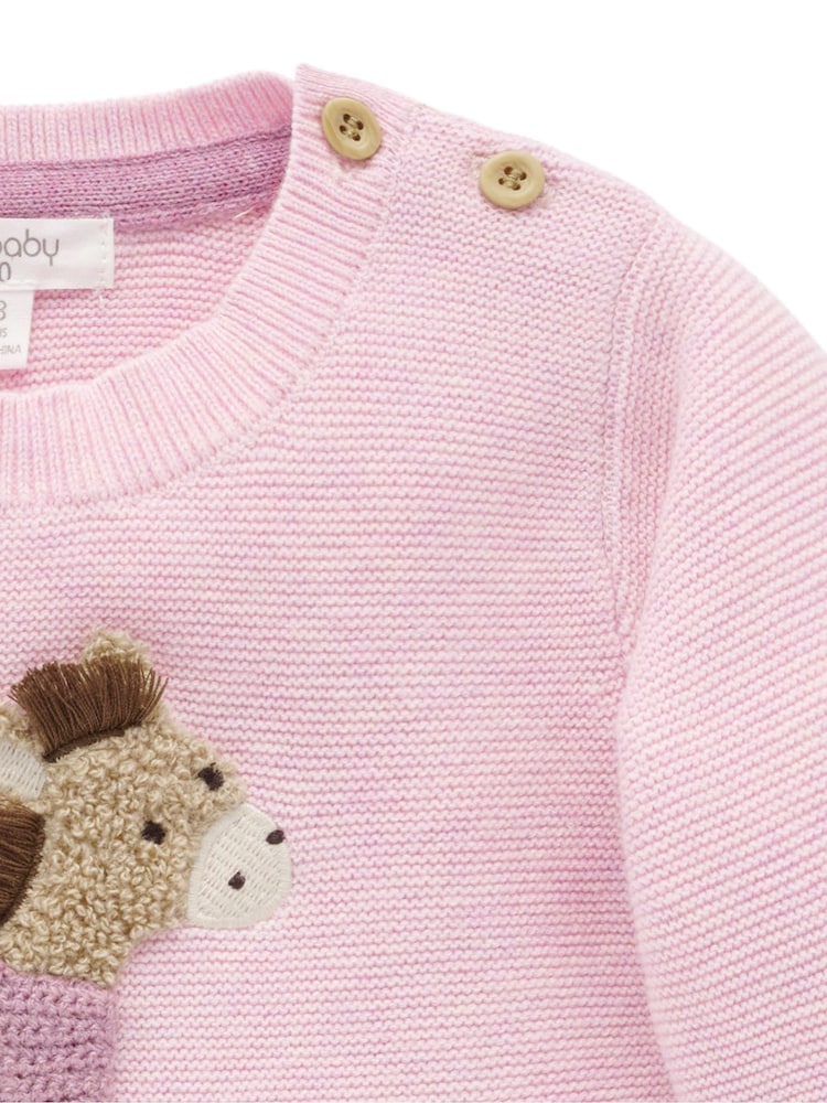 Pink - Purebaby On The Farm Jumper - Bild 2 von 4