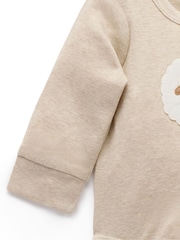 Purebaby Natural Appliqué Bodysuit - Image 2 of 5