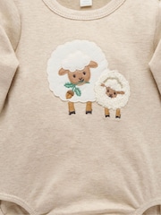 Purebaby Natural Appliqué Bodysuit - Image 4 of 5