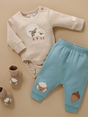 Purebaby Natural Appliqué Bodysuit - Image 5 of 5