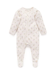 Purebaby Pink Thick Zip Growsuit - Image 1 of 5