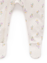 Purebaby Pink Thick Zip Growsuit - Image 3 of 5