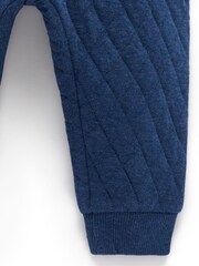 Purebaby Blue Quilted Track Joggers - Image 4 of 4