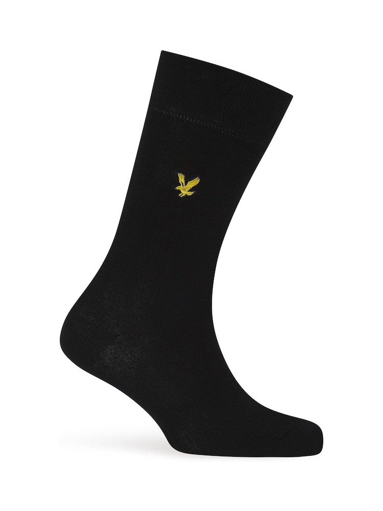 Lyle & Scott Black Core Socks 5 Pack - Image 2 of 6 Lyle & Scott Black Core Socks 5 Pack - Image 2 of 6