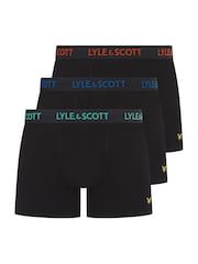 Negro cromo - Pack de 3 calzoncillos de Lyle & Scott - Imagen 1 de 4