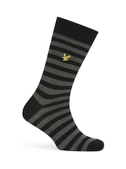 Lyle & Scott Grey Flanders Socks Gift Box 3 Pack - Image 4 of 4