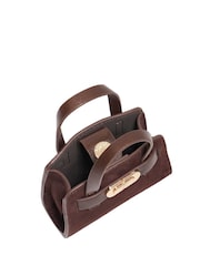 Dune London Brown Micro Define Xs Charm Bag - Image 4 of 5