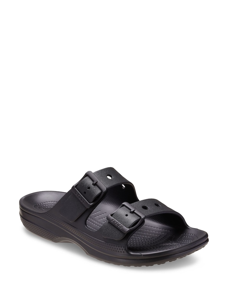 Crocs Black Classic Saturday Sandals Women - Image 2 of 6 Crocs Black Classic Saturday Sandals Women - Image 2 of 6