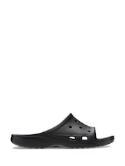 Crocs Black Classic Icon Saturday Slides Women - Image 1 of 7