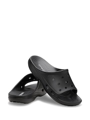 Crocs Black Classic Icon Saturday Slides Women - Image 3 of 7