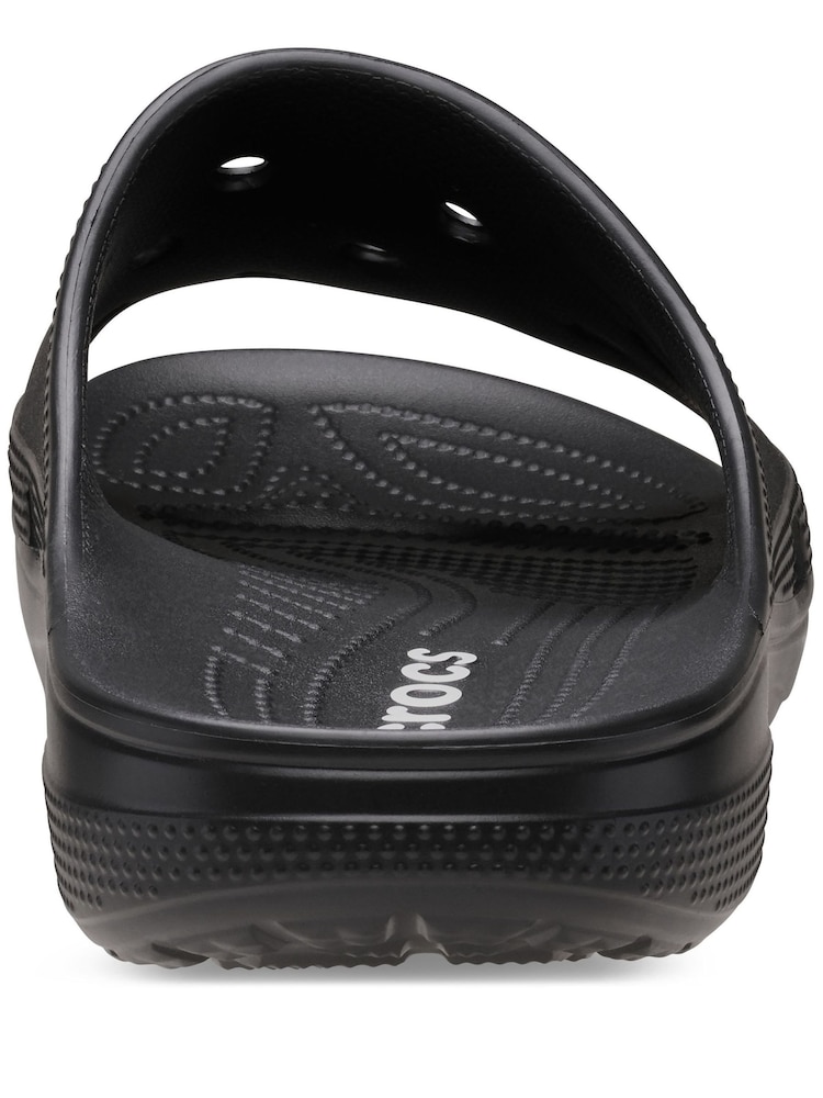 Crocs Black Classic Icon Saturday Slides Women - Image 6 of 6