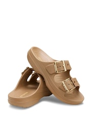 Crocs Brown Saturday Metallic Buckle Sandals Women - Image 3 of 6