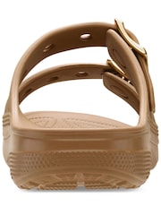Crocs Brown Saturday Metallic Buckle Sandals Women - Image 5 of 6