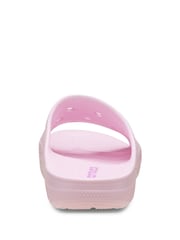 Crocs Pink Classic Icon Saturday Slides Women - Image 2 of 7