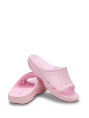 Crocs Pink Classic Icon Saturday Slides Women - Image 7 of 7