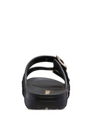 Crocs Black Saturday Metallic Buckle Sandals Women - Image 3 of 6